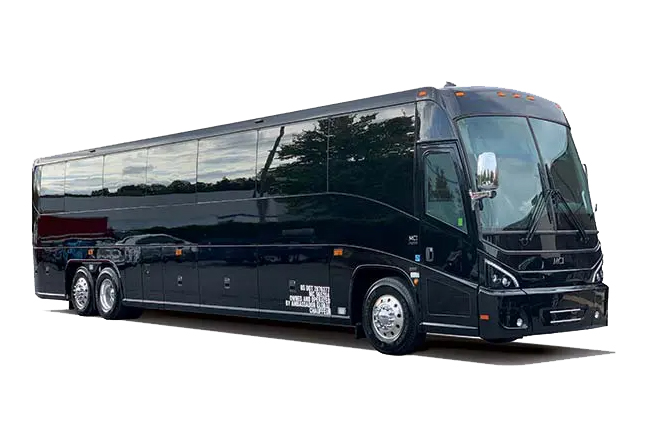 Black Motor Coach Bus